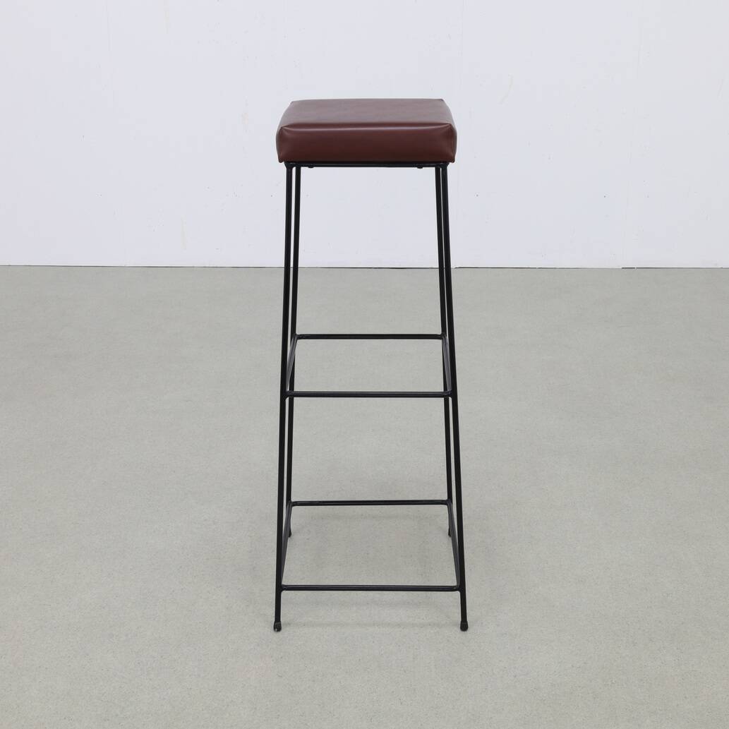 6x Minimalist bar stools, 60s