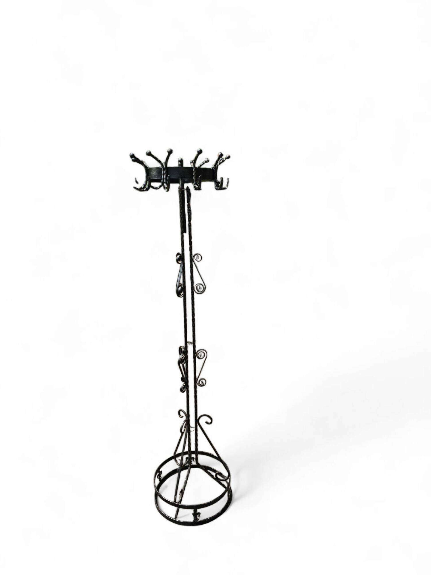 Free standing / wrought iron / coat rack 1960s