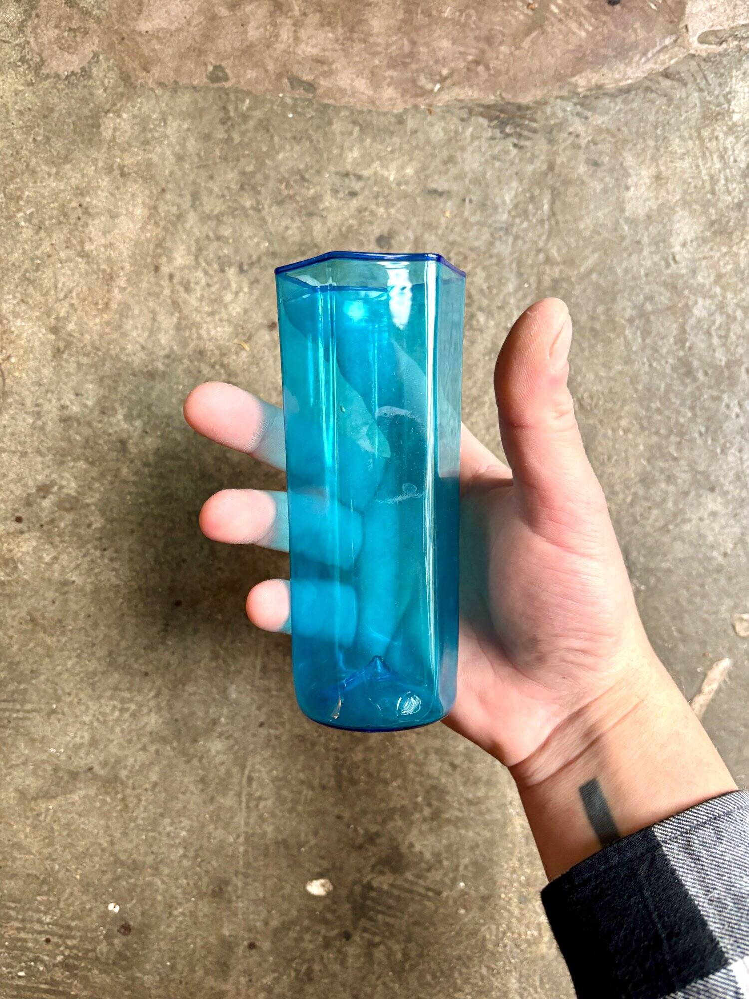 7 Murano glass glasses by Carlo Scarpa for Venini, Italy