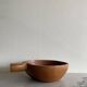 Teak apple fruit bowl