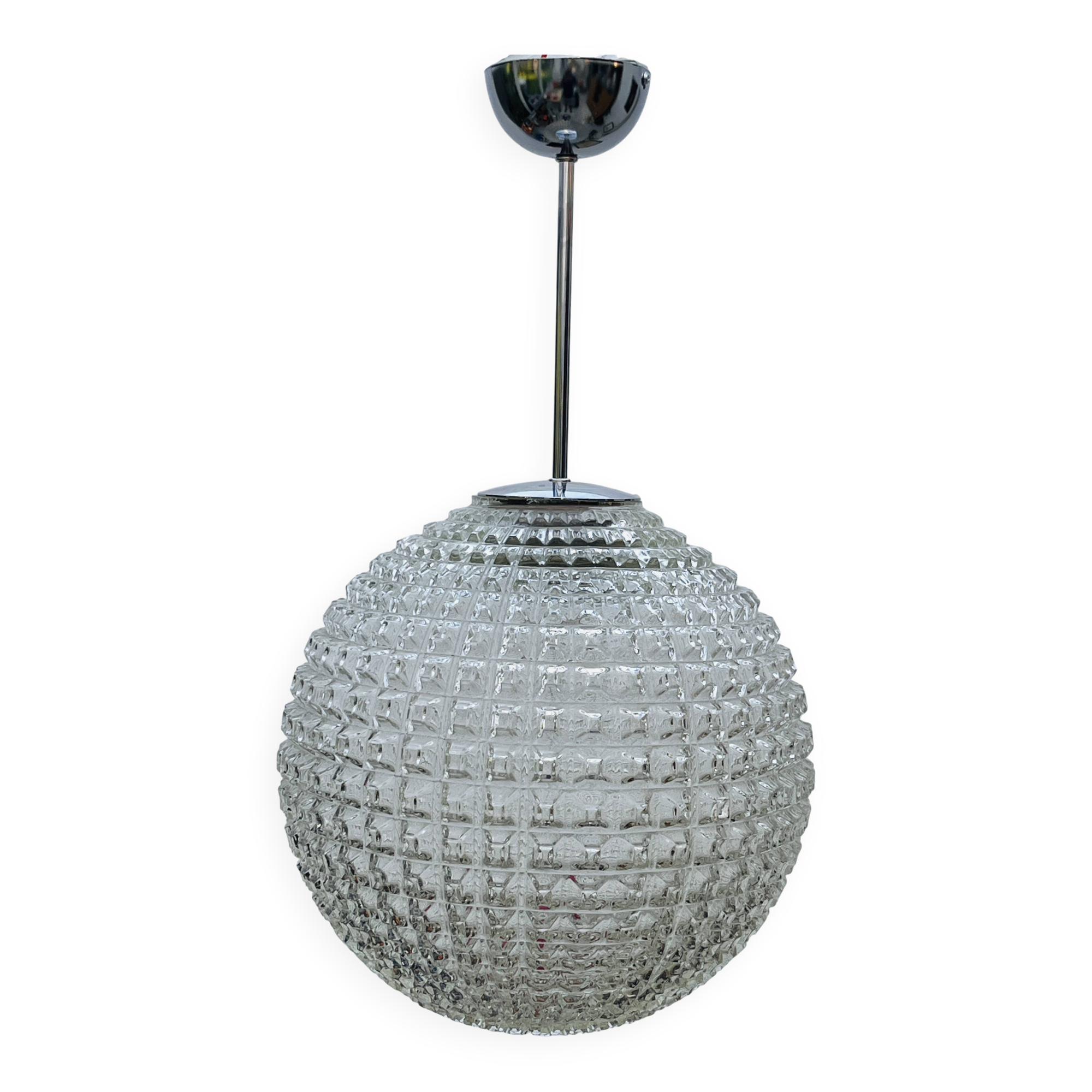 Holophane-style pendant lights