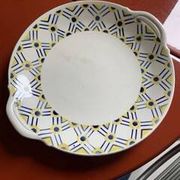 Lot de deux plats en terre de fer années 30