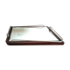 Plateau miroir forme libre bois et métal années 60