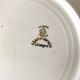 Cream and gold Limoges porcelain dessert plates