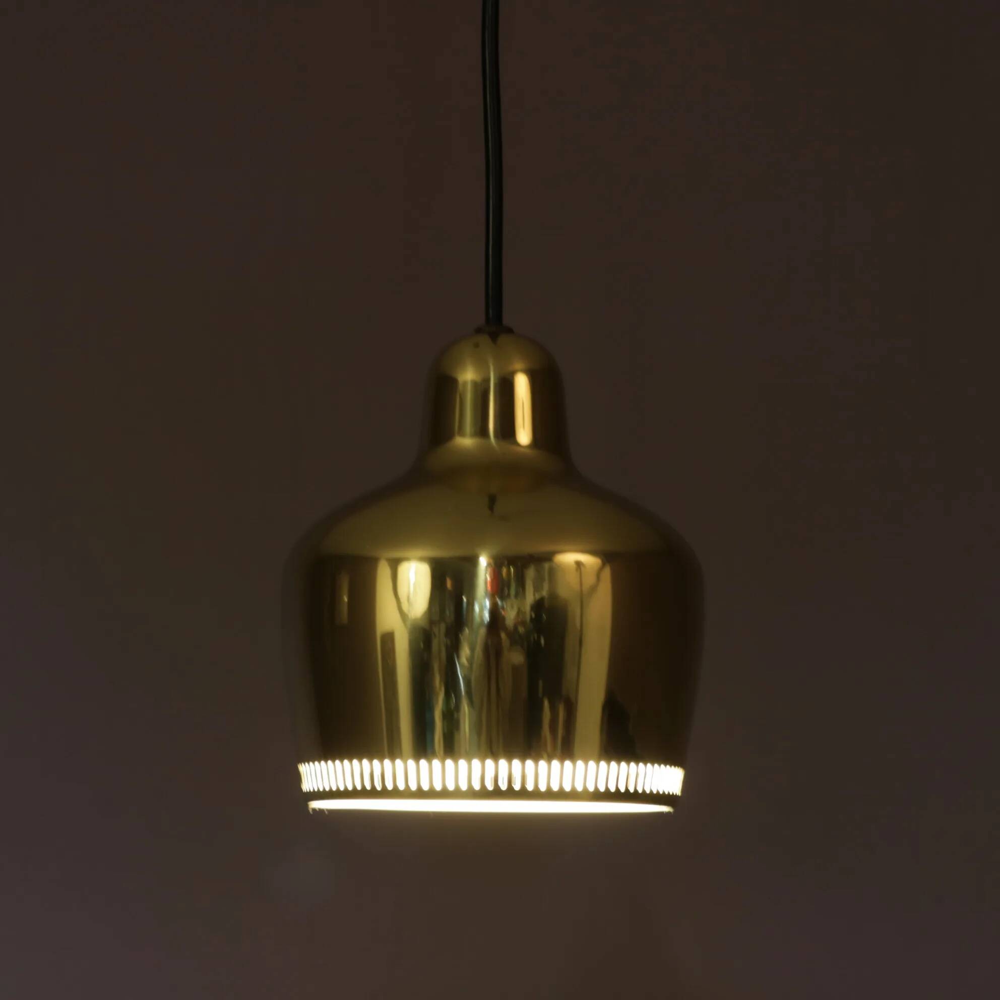 1950s hanging lamp model “Golden Bell” A330S / Alvar Aalto / Louis Poulsen, Denmark