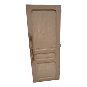 Porte ancienne patine beige