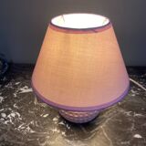 Vintage pink ceramic lamp