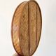 Antique tray made of woven bamboo