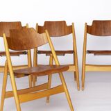 Set of 6 Egon Eiermann SE18 Folding Chairs – Wilde + Spieth, 1950s, Teak