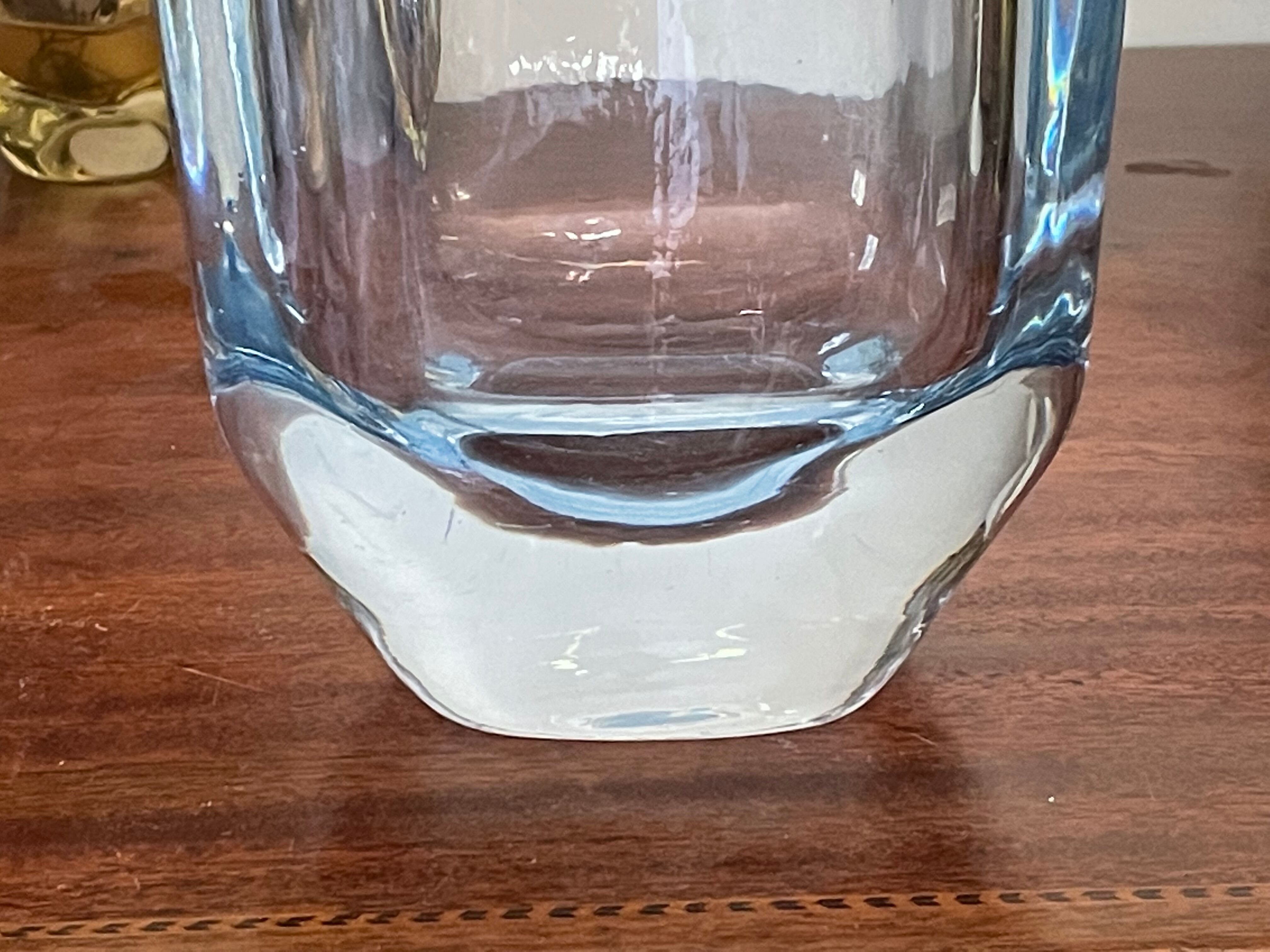 Scandinavian crystal vase from Strombergshyttan 26cm