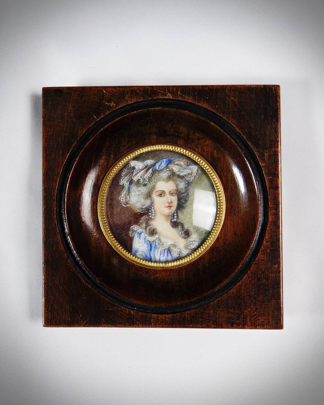 Miniature portrait Duchess of Coutances by Labille-Guiard hand painted