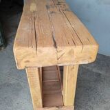 Brutalist console 120 cm solid wood