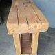 Console brutaliste 120 cm bois massif