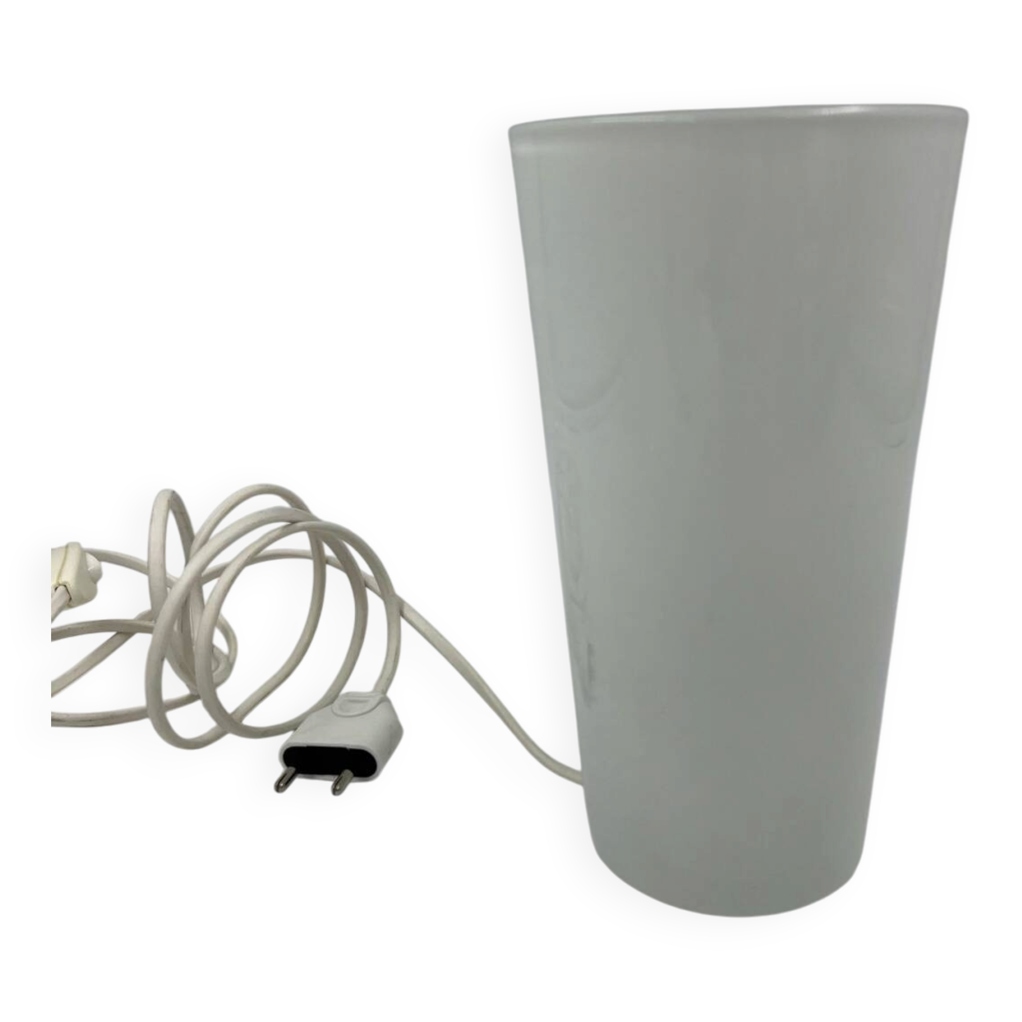 Milk glass table lamp.