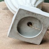 Baluster lamp base in Paris porcelain