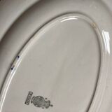 Plat de service fleur bleu  Luneville KG