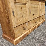 Old trade furniture with 3 drawers and 3 doors