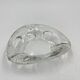 Triangular glass ashtray