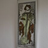 Large mirror "Autumn" after Mucha 82 / 35 cm