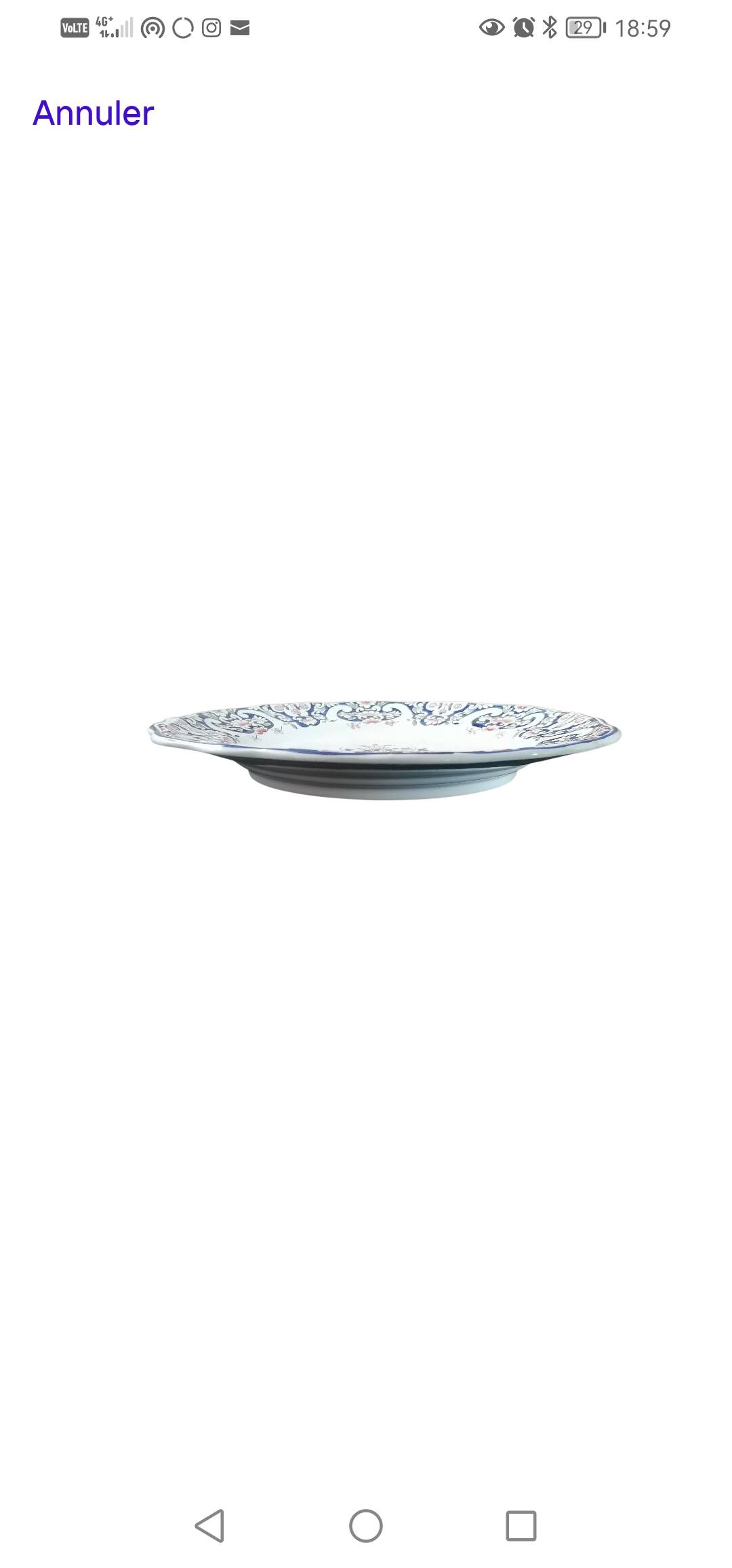 Assiette Rouen 19ème s