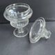 Drageoir avec couvercle - Verre soufflé taillé – XIXème