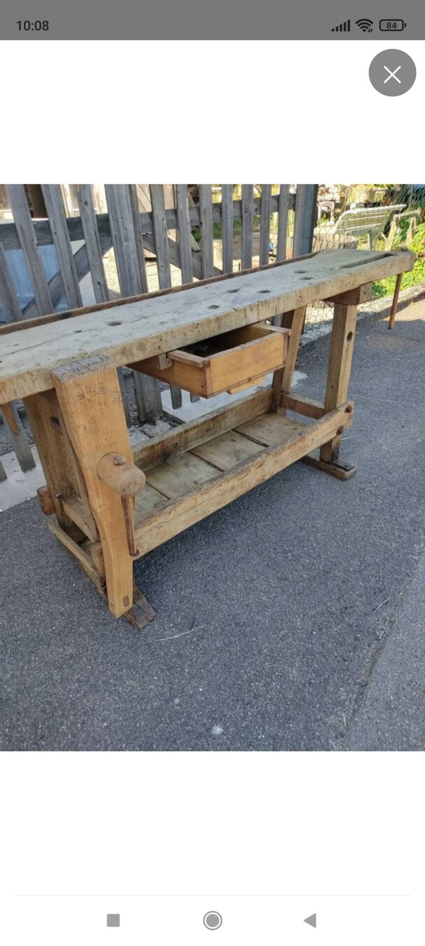 Petit établi d'atelier 