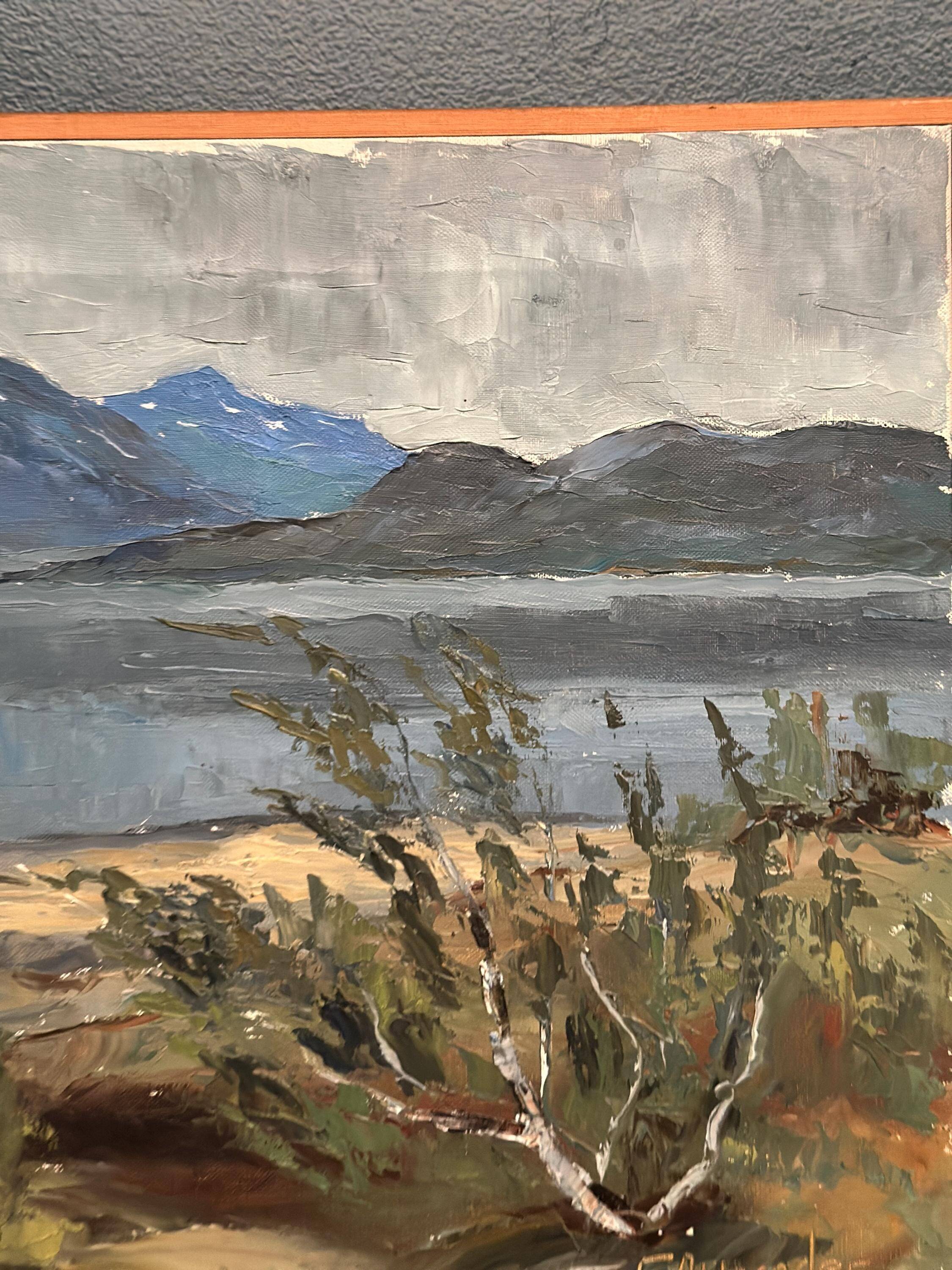 Swedish Oil on Canvas – “Sommardag” by John Fritz Ahlnander