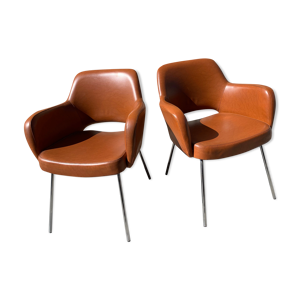 Paire de fauteuils en
