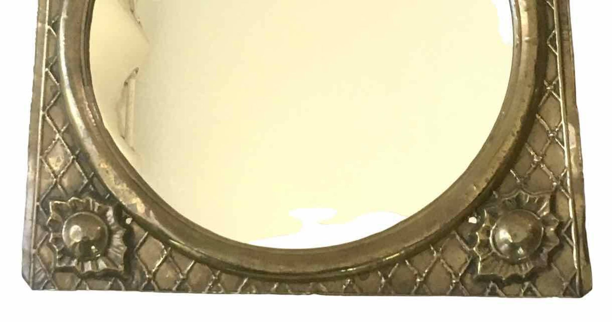 Miroir vintage cadre en laiton