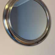 Round metal mirror, Italy 1970s