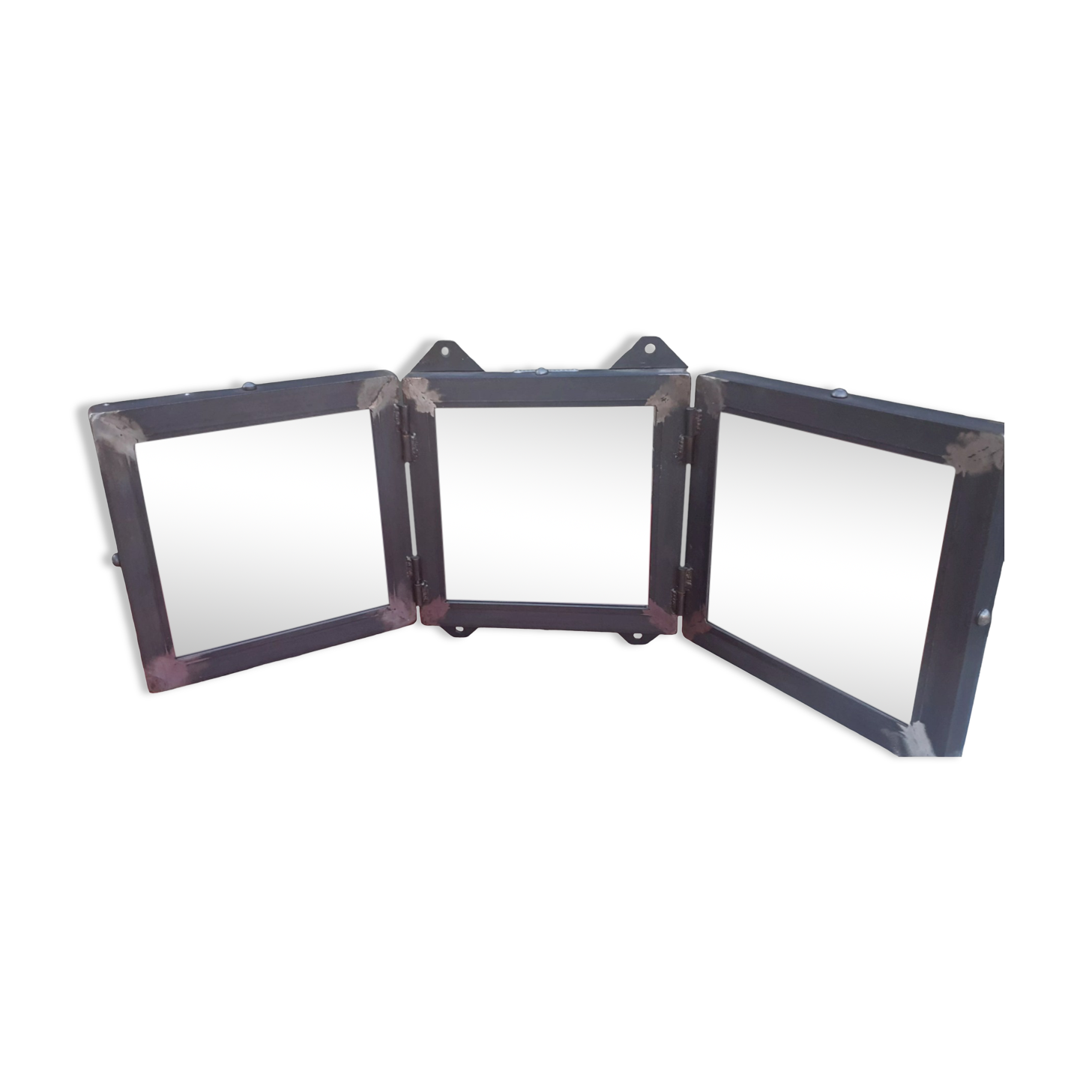 Miroir triptyque métal