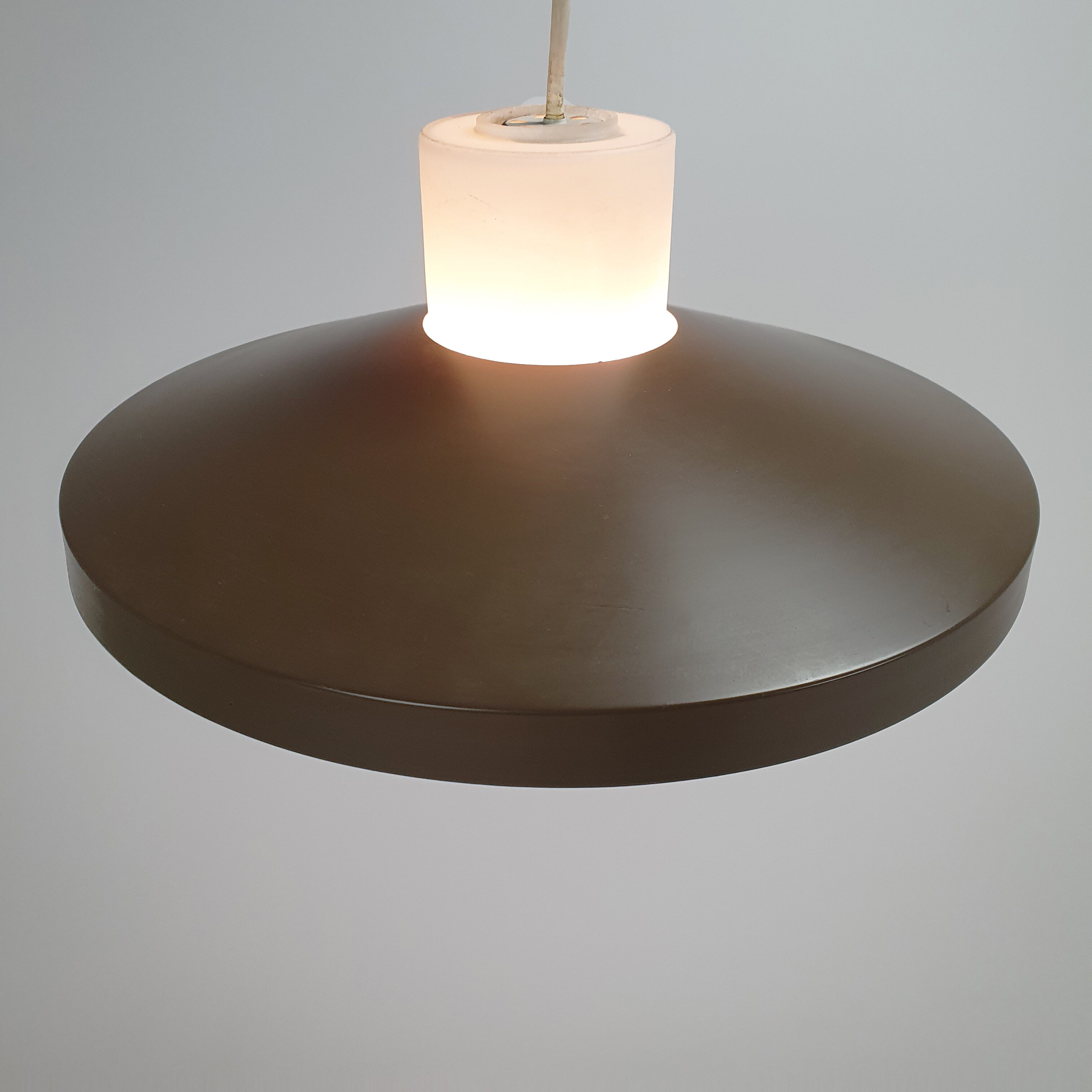 Mid century pendant by Philips with opaline glass, 1960s