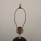 Tall Blue & White Oriental Style Ceramic Table Lamp with Floral Decoration