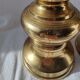 Pair of brass altar candlesticks, mid-20th century