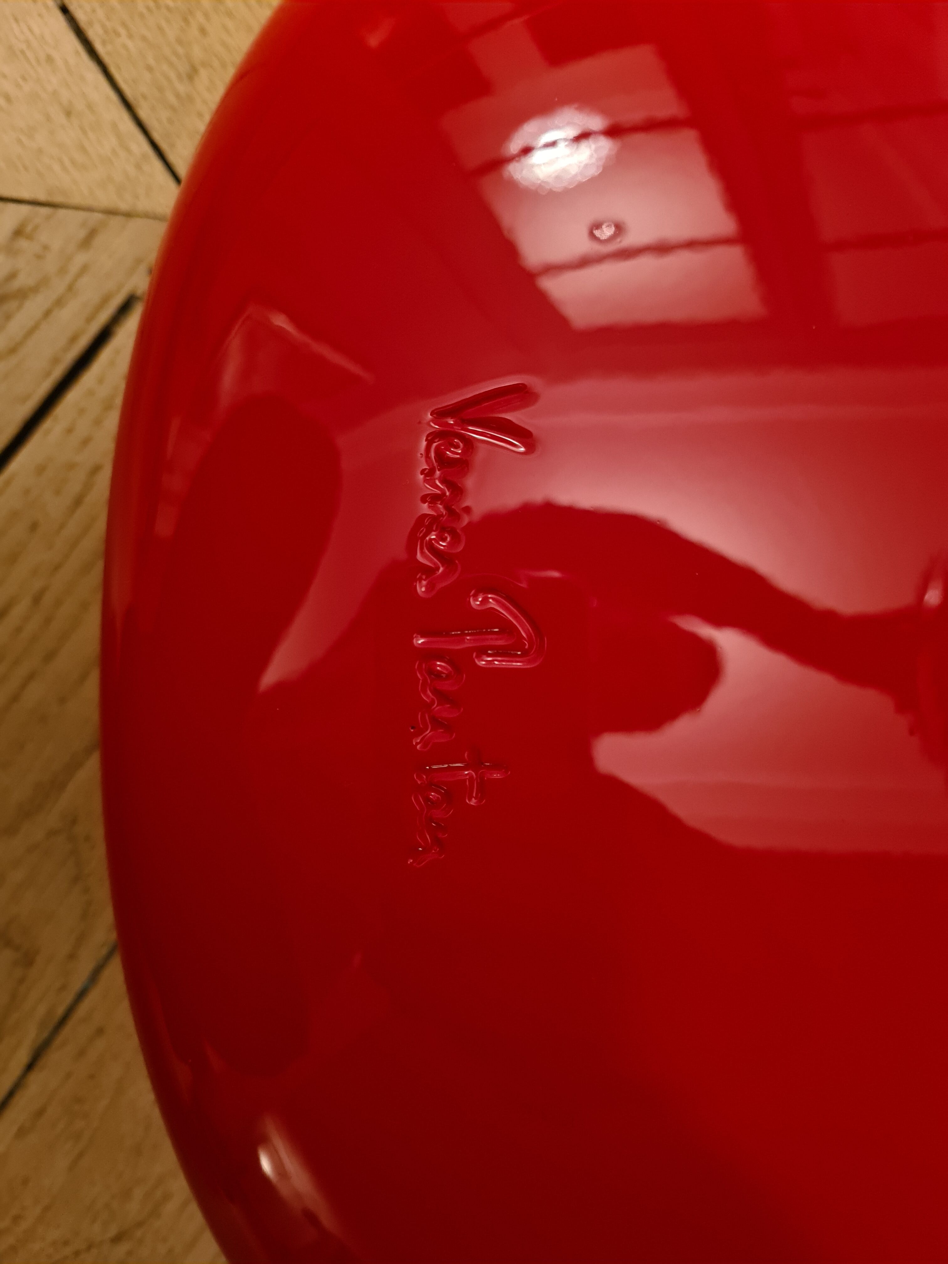 Verner Panton chair in lacquered fiberglass