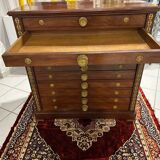 Antique mahogany architect's furniture from the end of the 19th century