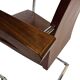 Vintage set of four designer chairs solid beech chrome