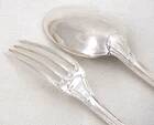Christofle America 12 dessert cutlery sets, 24 pieces, Art Deco, 18 cm.