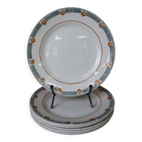 Set of 6 St Amand Céranor dessert plates Parame model