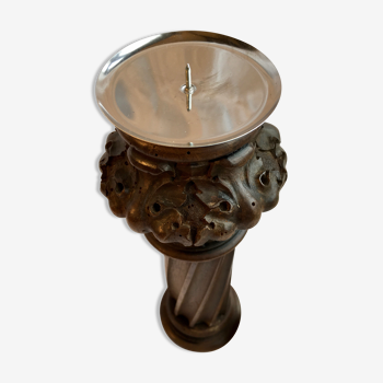 Carved solid wood chandelier / candlestick