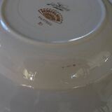 Deep plates, opaque porcelain, digoin sarreguemines, pasteur pattern