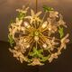 Sculptural Floral Glass Chandelier, Czechoslovakia, 1970s–1980s