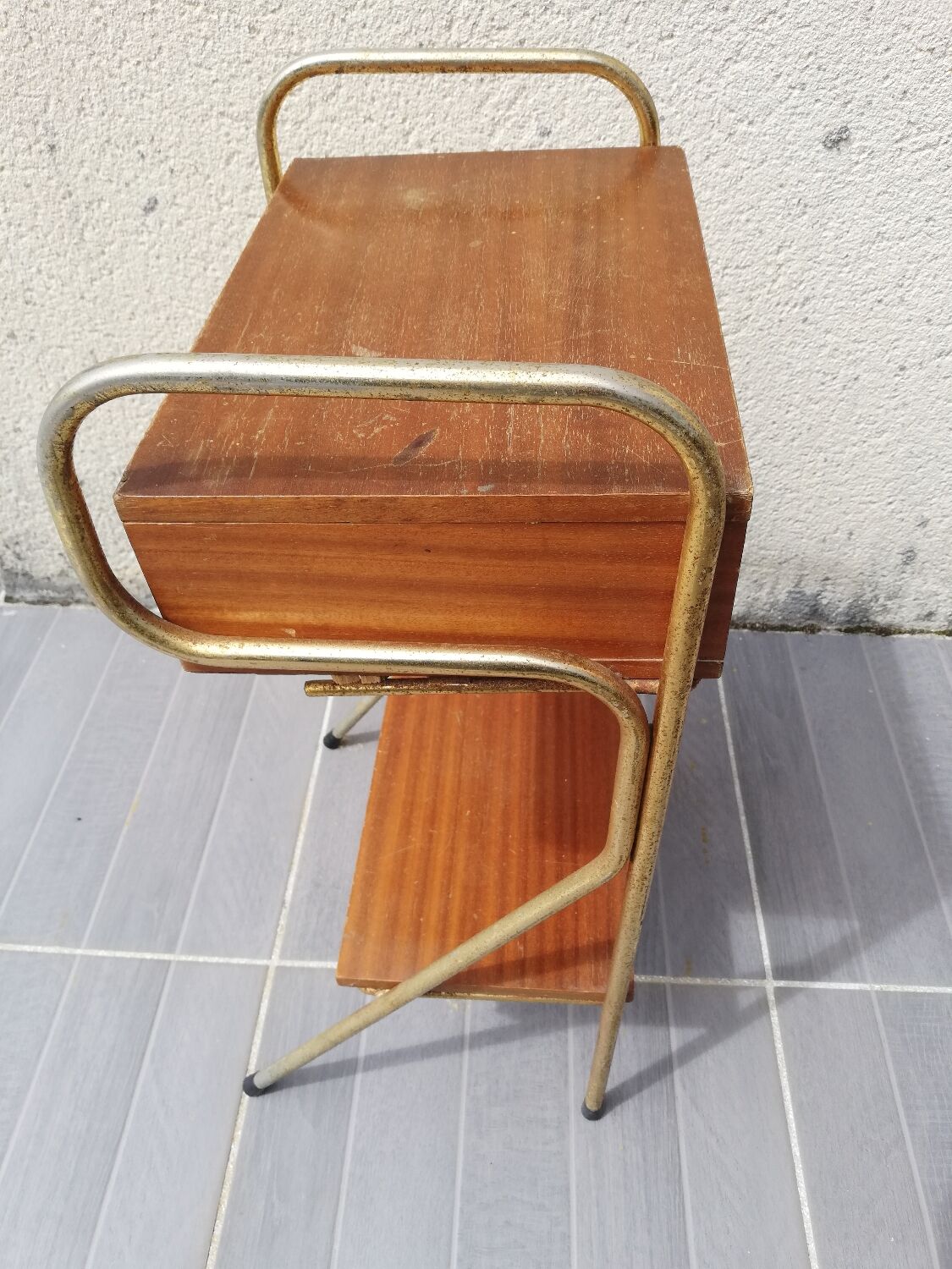 Side table, vintage bedside table