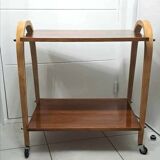Vintage rolling serving cart