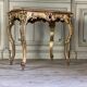 Table en bois sculpté et doré de style Louis XV vers 1880