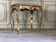 Table en bois sculpté et doré de style Louis XV vers 1880