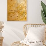 GOLD LOLLIPOP - J.VENDÔME - Unique contemporary abstract painting