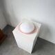 Pink glass wall lamp 1970s Gamma