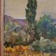 Peinture à l'huile paysage de Provence