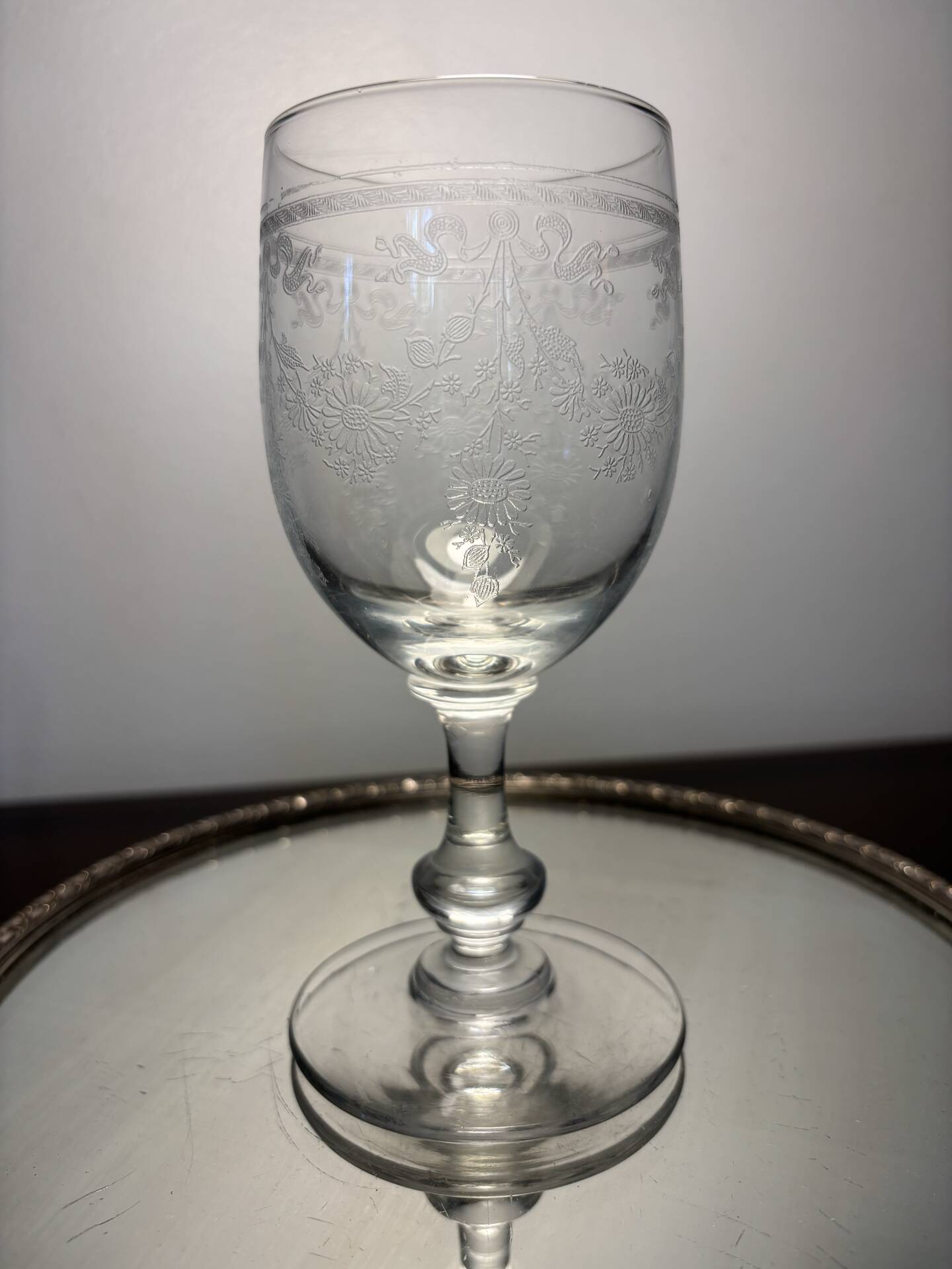 Verre à eau Meisenthal début du 20eme